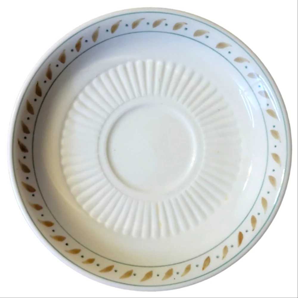 1 Vtg Adams Madeleine England Ironstone Saucer 1657 Hand Painted